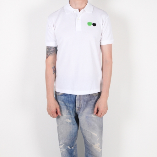 꼼데가르송 비틀즈 애플패치 카라티 화이트 VZT014