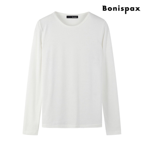 보니스팍스 라운드넥 슬림핏 베이직 무지 긴팔 티셔츠 XO1LW030L0 579634_XO1LW030L0