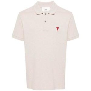 아미 명품 럭스댓 UPL001 760 스몰 하트 자수 로고 폴로 반팔 UP