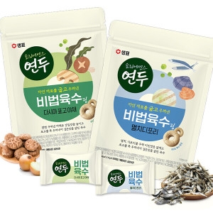 샘표 연두링 멸치디포리 80g + 다시마표고야채 80g