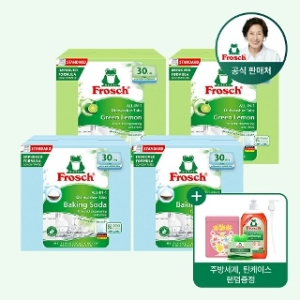 프로쉬 식기세척기세제 그린레몬 30개입 + 베이킹소다 30개입