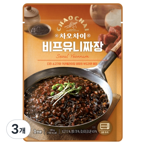 샘표식품 샘표 차오차이 비프유니짜장 180g