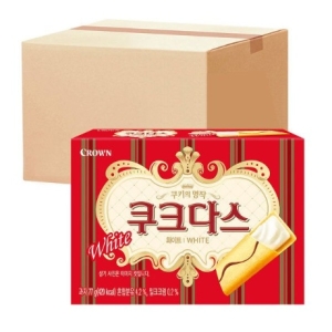 크라운제과  쿠크다스 화이트 77g 24개 1박스