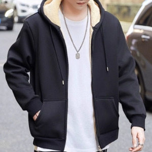 베이직 무지 후드 집업 포근 따뜻 양털 융털 기모 후리스 후드티 자켓 빅사이즈