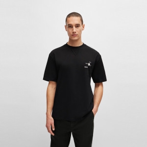 보스 뮤직 아트워크 오버사이즈핏 반팔 티셔츠 50510218_001