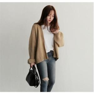 셀러허브 JSLK 니트숏가디건 가을겨울외투 네추럴한가디건 S9212344