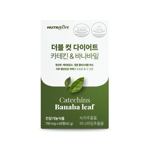 우리바이오 더블 컷 다이어트 카테킨 바나바잎 60정