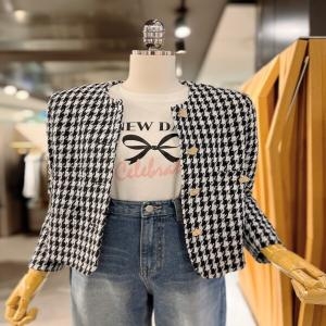 Ab.f.z 재진행 하운드 체크 트위드자켓 ABXY5ZJ02 US