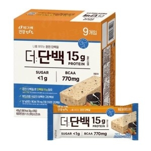 빙그레  더단백마일드바아몬드쿠키 9개입