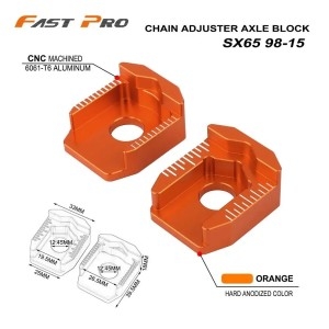 KTM  오토바이 모토크로스 CNC 리어 체인 조절기 액슬 블록 SX65 SX 65 1998-2015 용
