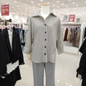 SOOS 스트라이프셔츠S242NBL403