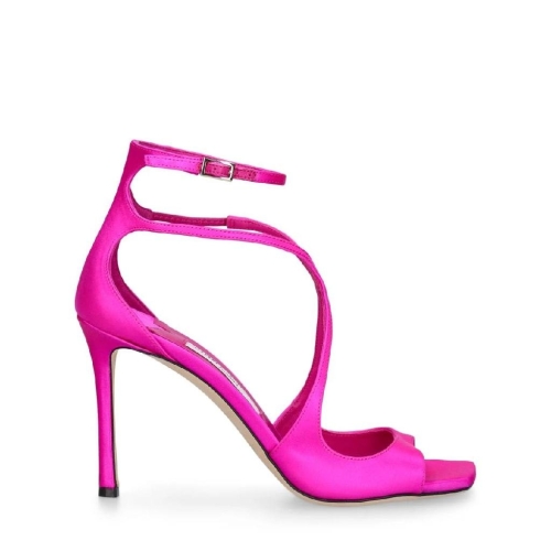 지미추 여성 95mm Azia 새틴 샌들 79I D0Z001