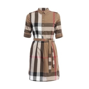 버버리 여성 체크 원피스 8027708