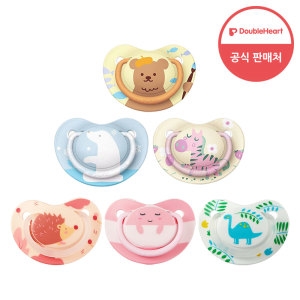 더블하트 쪽쪽이 유아 노리개 젖꼭지 0개월/3개월/6개월
