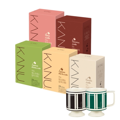 동서식품 카누 스위트 라떼 골라담기 24T+24T+엔틱머그