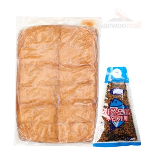 새우몰  일본 사각 유부초밥 조미유부 + 후리가케 900g 60매