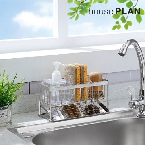하우스플랜  물빠짐 수세미 거치대