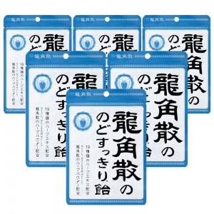 용각산  목캔디 오리지널 6봉지세트 답답한 목을 뻥 뚫어줄 캔디타입의 오리지널