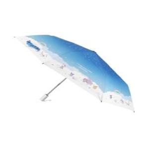 산리오 캐릭터즈 55 구름 음악회 안전한 완전 자동 우산 MUHKU70062 민트