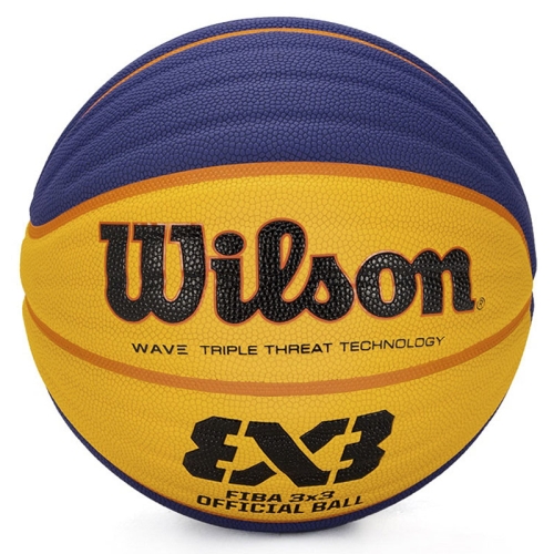 윌슨  피바 3x3 시리즈 웨이브 트리플 트리트 테크놀로지 옐로우 + 블루 1개 6 WTB0533IBCN