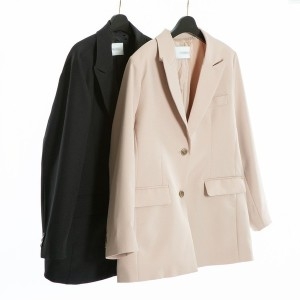 아이우먼 빅사이즈사랑해요 G539L402 심플투버튼뒷트임자켓 CM