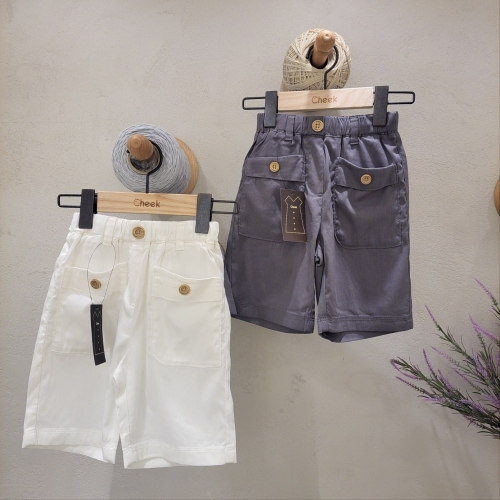 치크 아웃포켓이 5부 반바지 CKTA2443B 공용 반바지면이부드럽고 얇고 시원해요 _ 110 다크 그레이