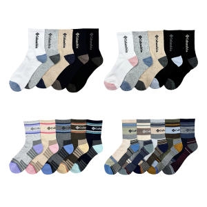 컬럼비아  성인 아웃도어 양말 5족 스포츠 등산 장목 발목보호 쿠션감 격한운동 헬스 런닝