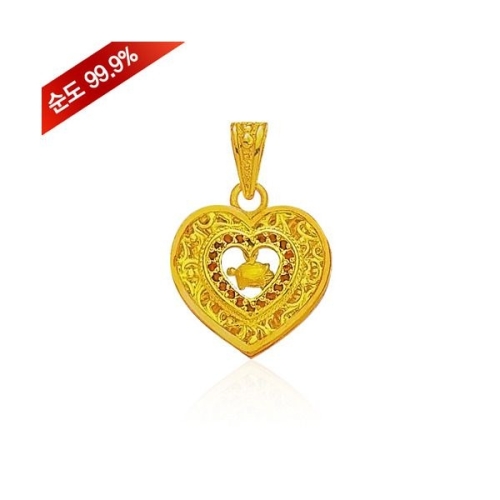 혼골드모아 골드모아 레드하트 인 돼지 펜던트 11.25g