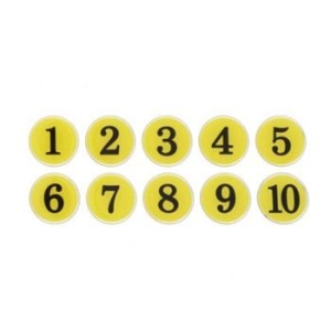 ART  번호판 35 에폭시 테이블 좌석 사물함 노랑 지름 35mm S12248947