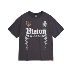 닉스 VISION STREETWEAR VSW Bone Football TShirts O Black VS2402ST53OB