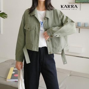 KARRA 스트랩코튼자켓_A4S0538