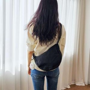 셀러허브 반달 캔버스 크로스백 무지 에코백 S11046947