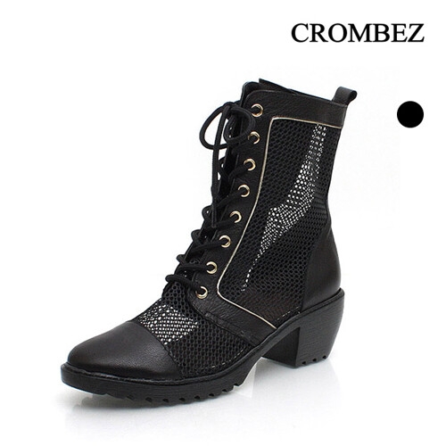 크롬베즈 망사 지퍼 앵클부츠 KBO56657QA