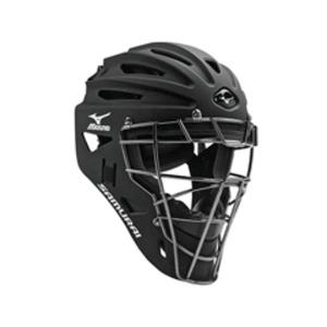 미즈노  야구 포수 헬멧 일체형 사무라이 유소년 NEW3801929090BK 블랙 키즈 어린이 청소년 헬맷