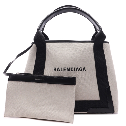 발렌시아가 여성 네이비 카바스 스몰 토트백 339933 2HH3N 9260 24S