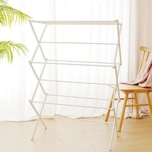 더홈스  접이식 자바라 길이조절 빨래건조대