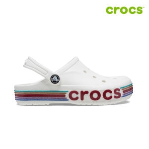 크록스키즈 바야밴드 레인보우 글리터 클로그 키즈 (209730-100)