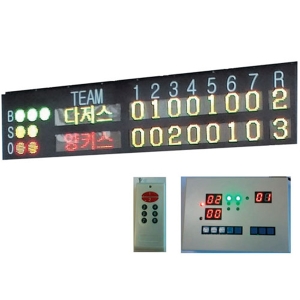 한별 야구스코어보드 1대 HBB330 L330 x W70cm 약40kg 300W GPS시계부착
