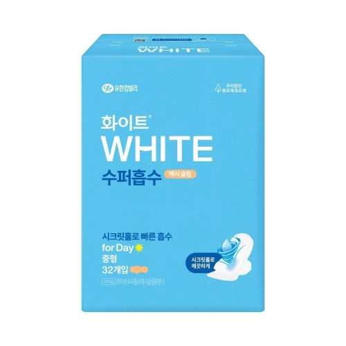 화이트 수퍼흡수 맥시슬림 중형 32개
