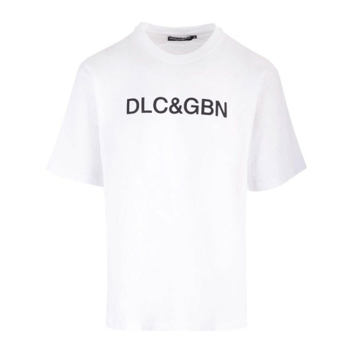 돌체앤가바나 로고 코튼 화이트 반팔티셔츠 G8PN9T G7M8FW0800