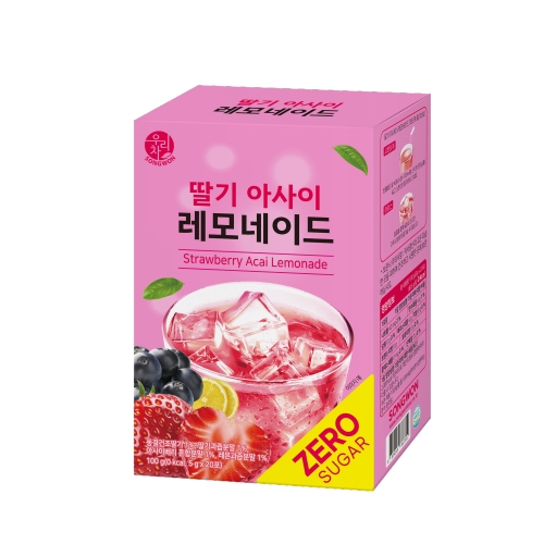송원식품  제로슈가 딸기 아사이 레모네이드 20개입