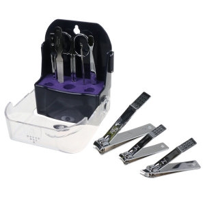 쓰리세븐 손톱깎기/스탠드미용세트B 크롬 091C