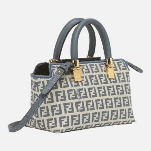 펜디 명품여성 바이더웨이 블루 패브릭 미니백 8BS067ARBN F1NPH 131