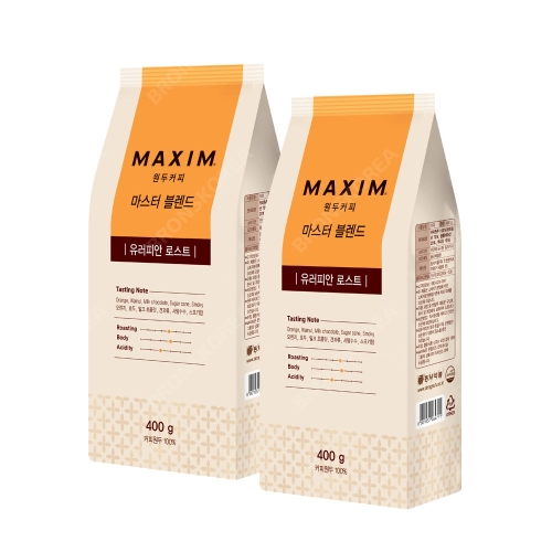 동서식품 맥심 마스터 블렌드 유러피안 로스트 원두커피 400g