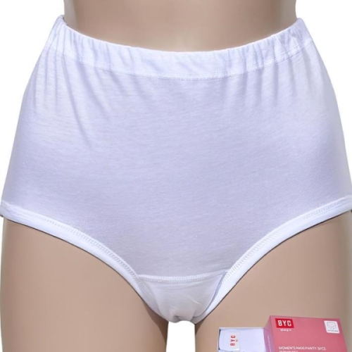 BYC 오노마 ONM 부드러운 순면 백색 여성 맥시 팬티 3P 아줌마 11875211