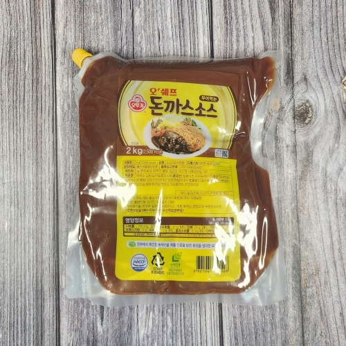 오쉐프 부어먹는 돈까스소스 스파우트팩 2kg
