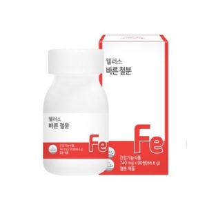 웰러스 바른 철분 740mg 90정