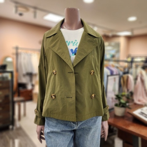 BCBG 올앤선드리 헤븐 숏BBY 재킷 A4M3N701 83 D/KHAKI