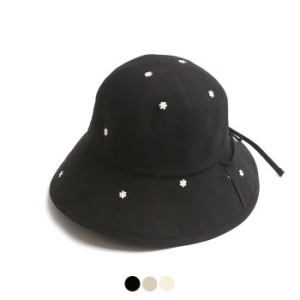 놈 스타일 여성모자 CKR2483 꽃자수벙거지 여성모자