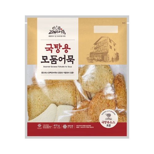 늘푸른바다 고래사어묵 국탕용 모둠어묵 415g